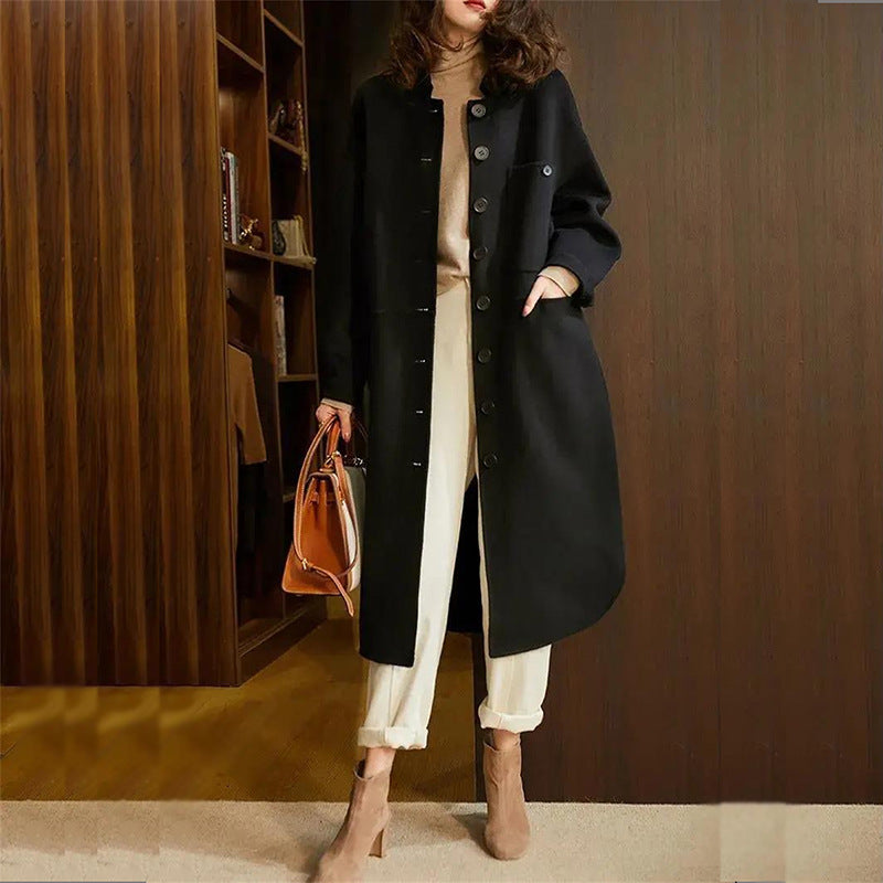 Stilvoller Langer Trenchcoat für Damen | Winter