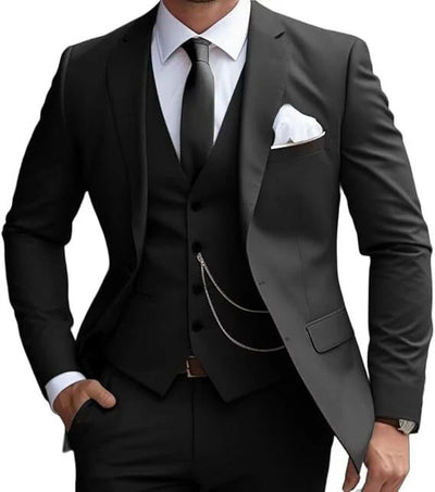 Modisch Moderner Slim Fit Hochzeitsgast Anzug für Herren | Dreiteilig