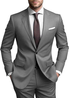 Herren Hochzeitsgast Anzug | Blazer und Hosen in Gray