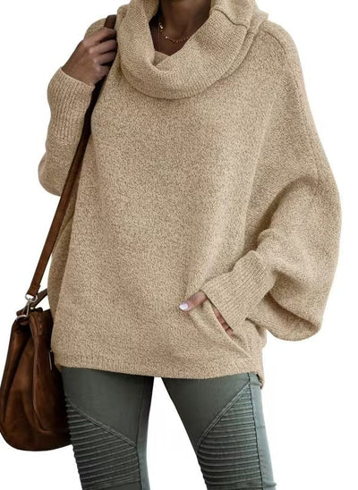 Damen PULLOVER MIT HOHEM KRAGEN | MODISCHER KOMFORT GARANTIERT