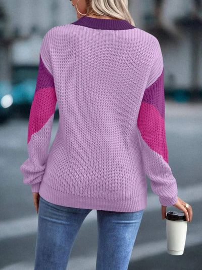 DAME LAESSIGER RUNDEHALS GESTRICKTER PULLOVER | MODERNER STIL, KOMFORTABEL, VIELSEITIG