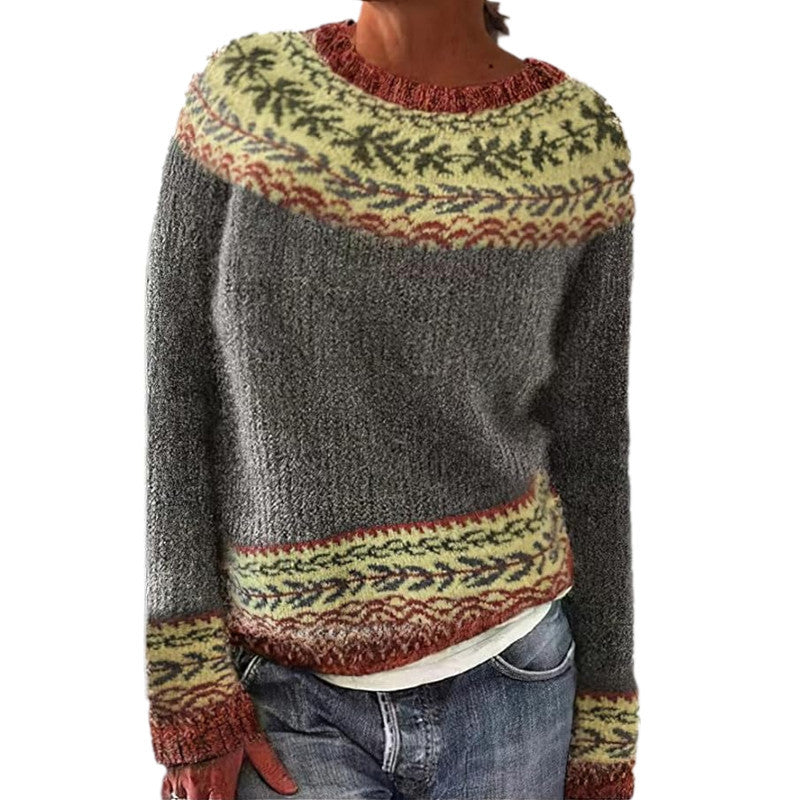 Daya - Damen-Pullover im Retro-Stil