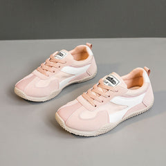 Damen sportive Sneaker mit atmungsaktivem Obermaterial und flexiblem Dämpfungssystem in Pink