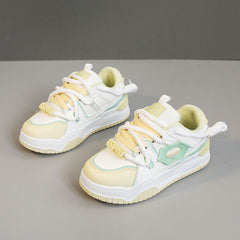 Damen Sportliche Sneakers mit ergonomischem Design und atmungsaktivem Obermaterial in Gelb