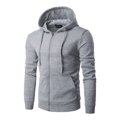 Damen Kapuzensweatjacke mit hochwertigem Fleece-Innenfutter und bequemem Schnitt in Hellgrau