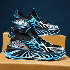 Damen Urbanen Performance Sneakers mit innovativer Sohlenkonstruktion in Blau