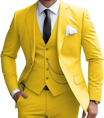 Modisch Moderner Slim Fit Hochzeitsgast Anzug für Herren | Dreiteilig