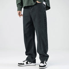 Shoji | Japanische Baumwoll-Denim-Hose in Schwarz