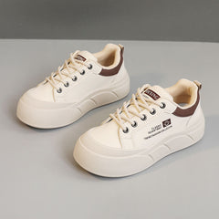 Damen Chunky Sneakers mit hochdämpfender Sohle und modischem Design in Khaki
