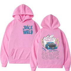 Damen Kapuzenpullover mit kreativem Grafikdesign und inspirierendem Schriftzug in Pink
