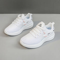 Damen Sportliche Laufschuhe mit atmungsaktivem Obermaterial und dämpfender Sohle    1771555683 in Weiß