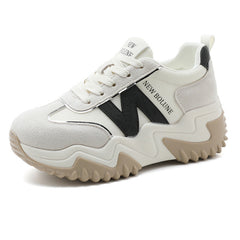 Damen Sportliche Chunky Sneakers mit ergonomischem Design in Dunkelbraun