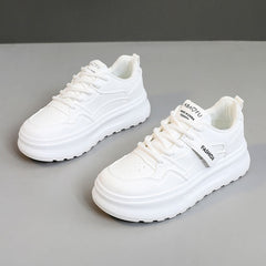 Damen Sportliche Chunky Sneakers mit dämpfendem Komfort und modernem Design in Weiß