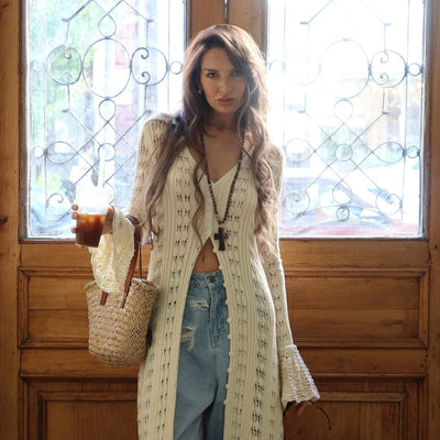 Böhmisch Damen Cardigan | Lang