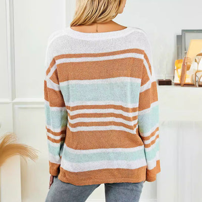 DAME PULLOVER MIT SEITLICHEM SCHLITZ | ELEGANTER V-AUSSCHNITT