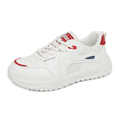 Damen Sportliche Sneaker mit atmungsaktiver Mesh-Oberfläche und dämpfender Laufsohle in Creme