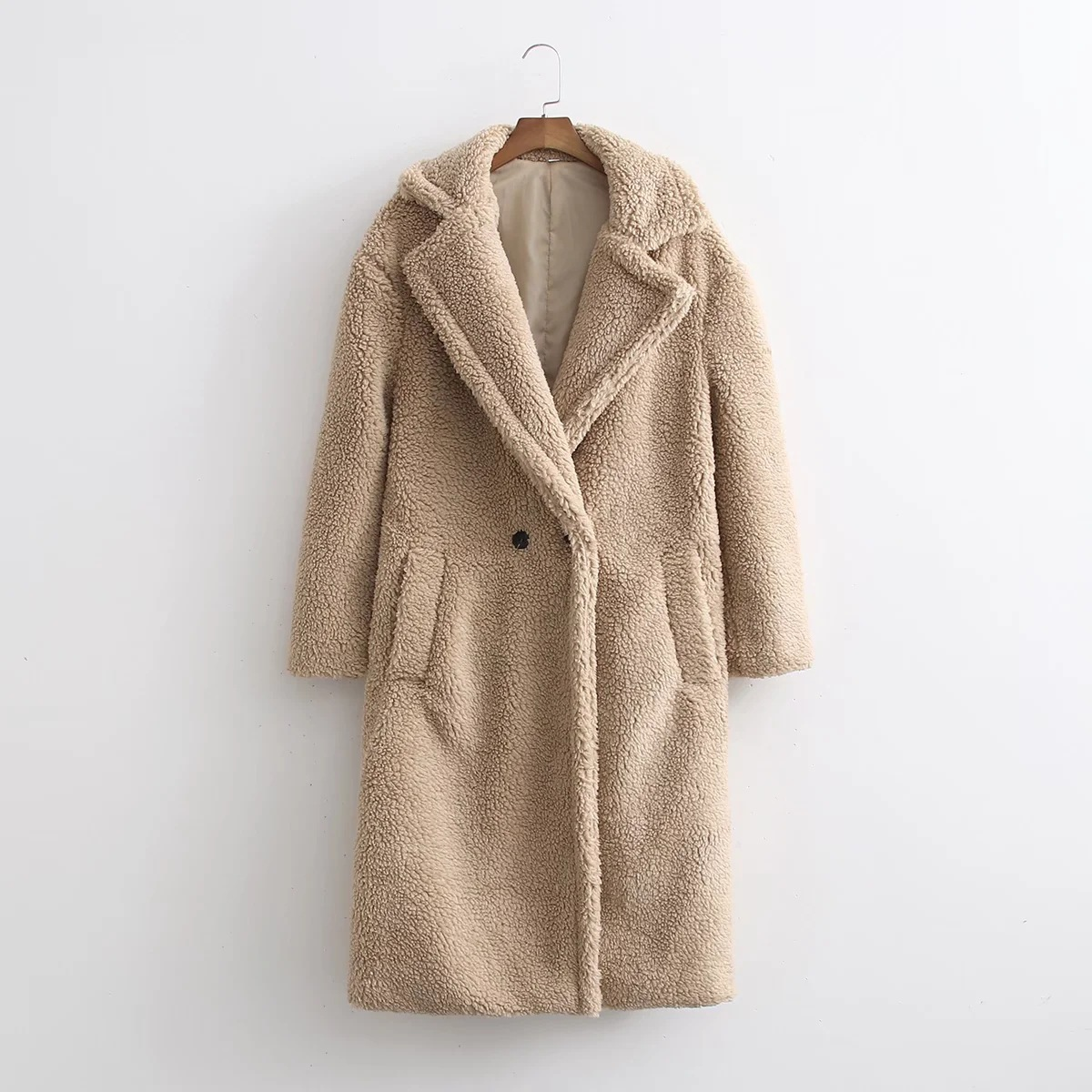 Langer Damen-Teddy-Mantel | Warme