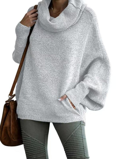 Damen PULLOVER MIT HOHEM KRAGEN | MODISCHER KOMFORT GARANTIERT