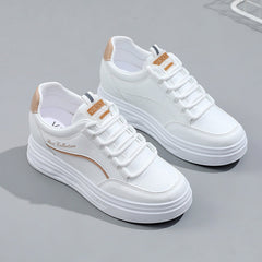 Damen modische Sneakers mit dämpfender Laufsohle und trendigem Design in Khaki
