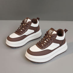 Damen Sportliche High-Top Sneakers mit dämpfendem Innenfutter und robustem Design in Braun