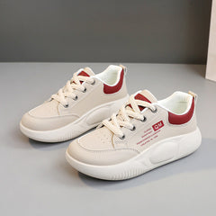 Damen Sportliche Sneaker mit dämpfender Sohle und atmungsaktivem Obermaterial in Rot