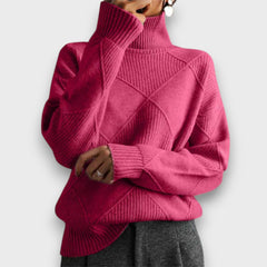 Dareen – Rollkragenpullover in Rosa