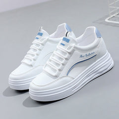 Damen modische Sneakers mit dämpfender Laufsohle und trendigem Design in Blau
