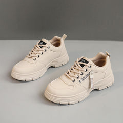 Damen Sportliche Sneakers mit dickem Sohlenprofil und atmungsaktivem Obermaterial in Khaki