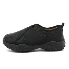 Damen Bequeme Slip-On Sneakers mit rutschfester Sohle und atmungsaktivem Obermaterial in Schwarz