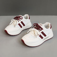Damen modische Sneakers mit robustem Profil und atmungsaktiver Mesh-Oberfläche in Beige