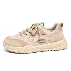 Damen Sportliche Sneakers mit ergonomischer Dämpfung und flexiblem Design in Khaki