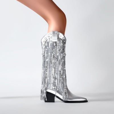 Damen Cowboystiefel Im Boho Stil | Elegante