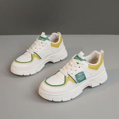 Damen Sportliche Sneakers mit dämpfender Sohle und modernem Design in Grün
