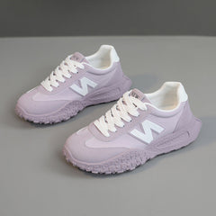 Damen Sportliche Lauf-Sneaker mit atmungsaktiver Obermaterialstruktur und rutschfester Sohle in Violett