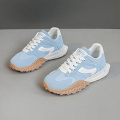 Damen Sportliche Lauf-Sneaker mit rutschfester Gummisohle und atmungsaktivem Obermaterial in Blau