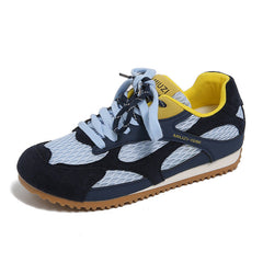 Damen Atmungsaktive Freizeit Sneakers mit innovativem Mesh-Obermaterial und rutschfester Sohle in Blau