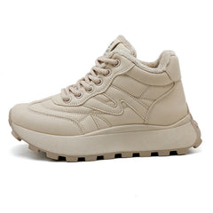 Damen Sportschuhe mit warmem Innenfutter und rutschfester Sohle in Khaki