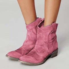 Carlotta – zeitlose Stiefeletten in Rosa