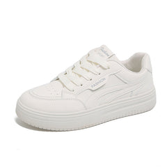 Damen Modische Freizeitsneakers mit dämpfender Sohle in Weiß