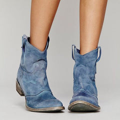 Karin® | Wildleder Stiefeletten in Hellblau