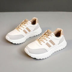 Damen Sportliche Chunky Sneakers mit atmungsaktiver Oberfläche und erstklassiger Dämpfung in Beige