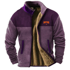 Savrani™ | Herren Fleecejacke in Lila