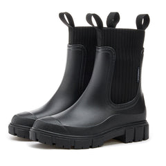 VALERIE | Klassische wasserdichte Chelsea-Stiefeletten in Schwarz