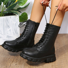 Damen Stilvoll Dirndl Schuhe | Plateau in Schwarz