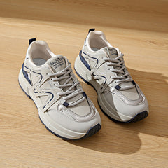 Damen Sportliche Lauf Sneakers mit ergonomischer Dämpfung und modischem Design in Grau