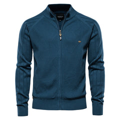 Logan™ | Offene Kragen-Strickjacke in Dunkelblau