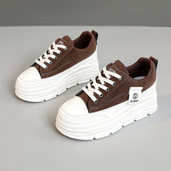 Damen Chunky Sneakers mit hohem Tragekomfort in Kastanienbraun