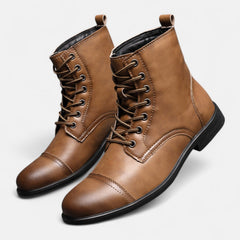 Martino™ | Elegante Herrenstiefel aus Kunstleder in Braun