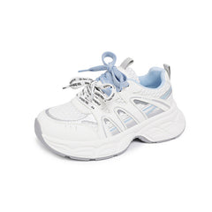 Damen Komfortable Lauf-Sneaker mit atmungsaktiver Netz-Oberfläche und dämpfender Sohle in Mondlicht