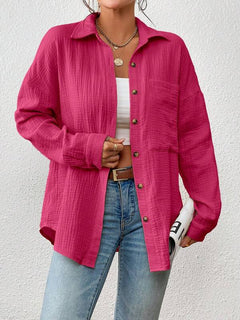 Kireliae - Hemd mit Button-down-Kragen in Rosa